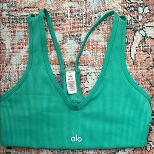 ALO Yoga green Sports Bra
